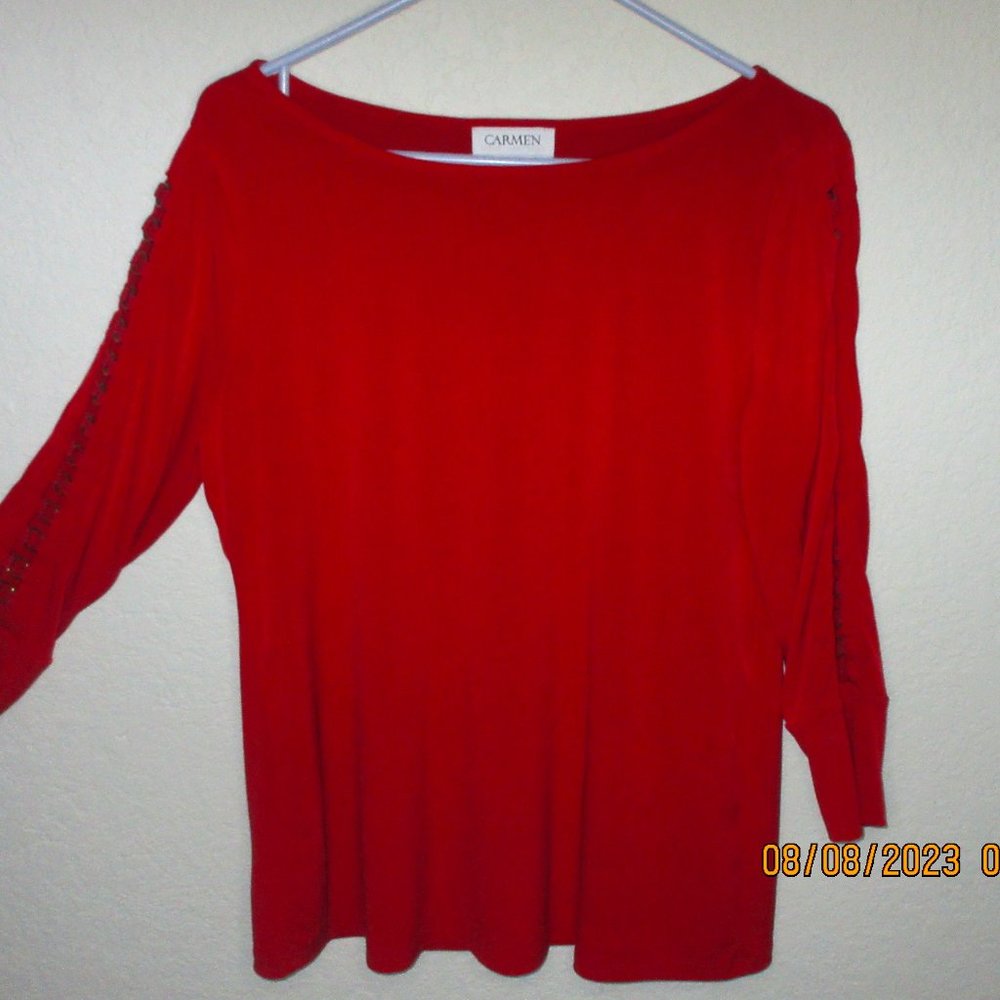 Carmen Cut Out Sleeve Blouse